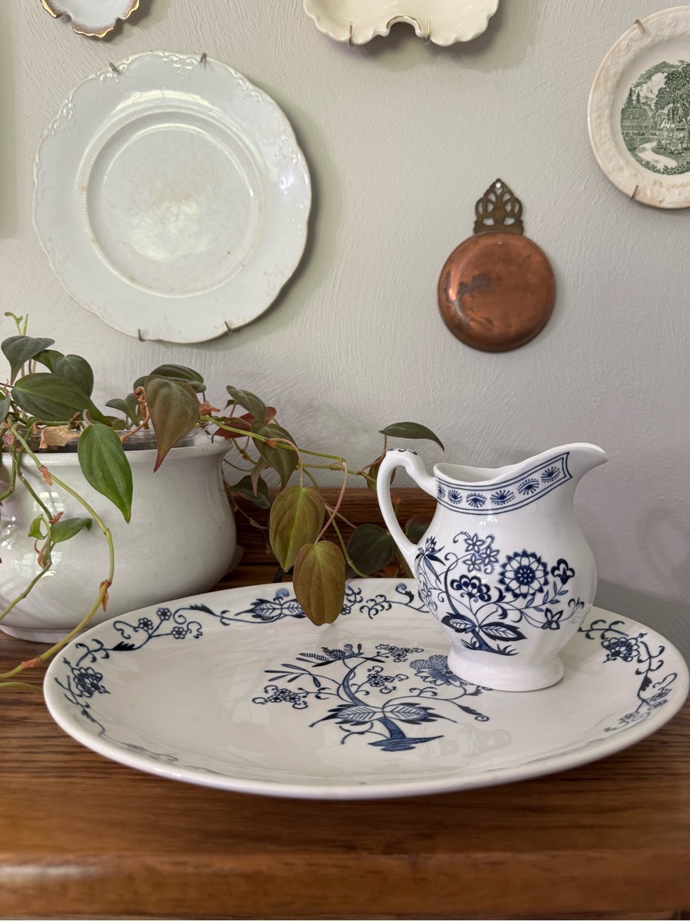 J&G Meakin "Blue Nordic" creamer pitcher made in England